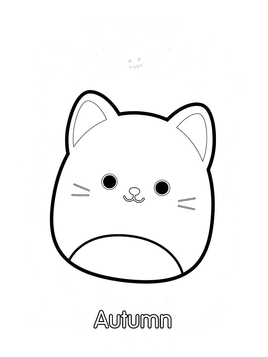 Squishmallow boyama sayfası – evde etkinlik, ücretsiz yazdır