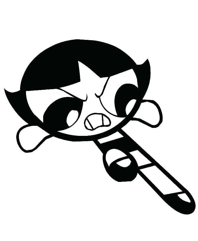 Powerpuff Girls boyama sayfası #20 – keyifli zaman, renkli çizimler