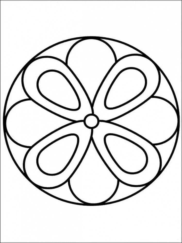 Basit Mandala Boyama