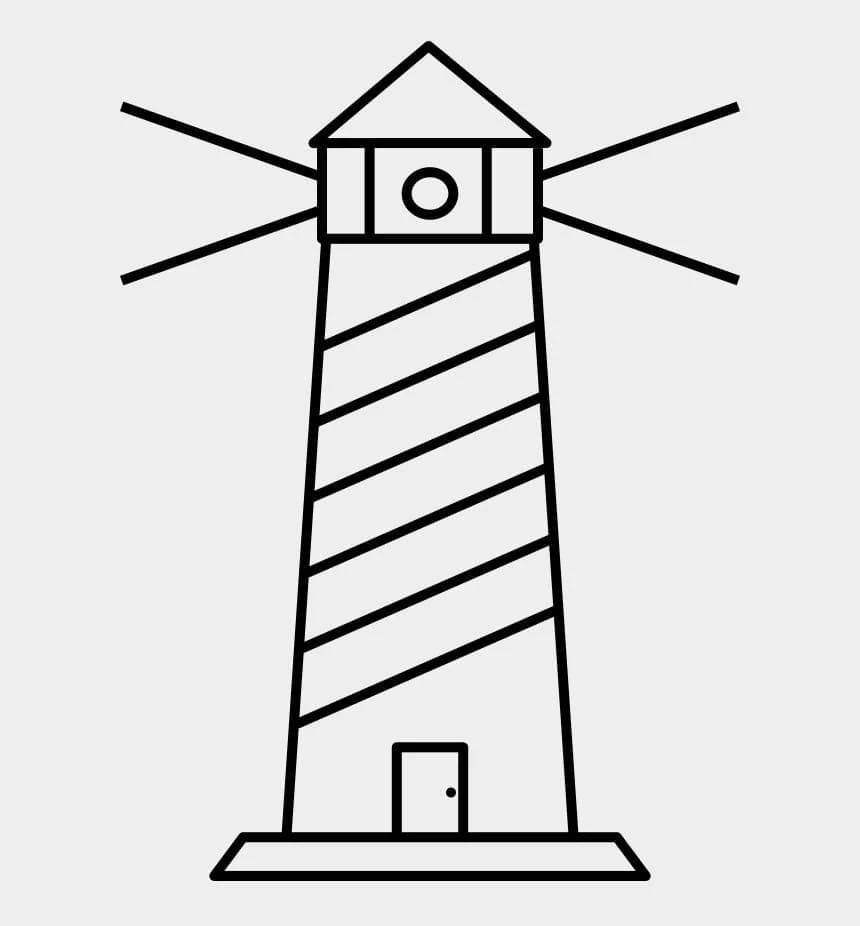 Deniz Feneri boyama sayfası – yaratıcılık, eğlenceli etkinlik