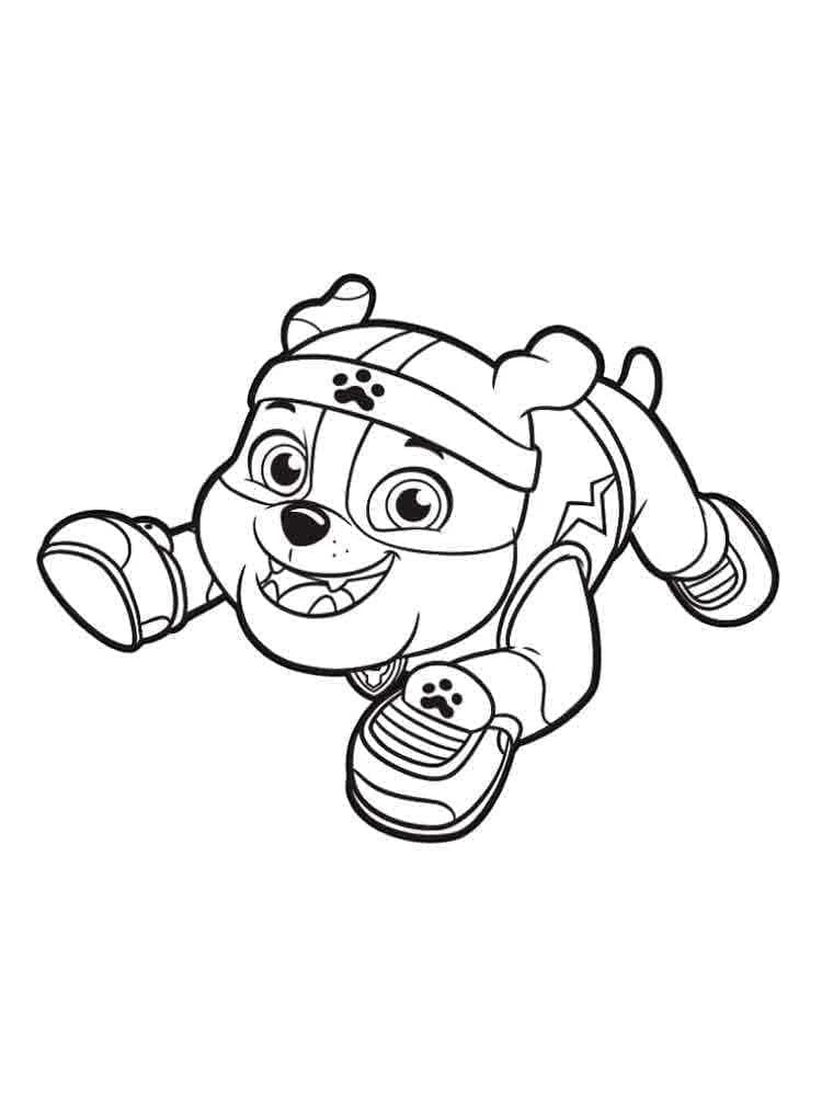 Rubble Paw Patrol boyama sayfası – eğitici aktivite, yaratıcılık