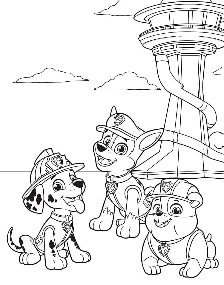 Chase Paw Patrol boyama sayfası #25 – ekran süresine alternatif, çocuklarla kaliteli zaman