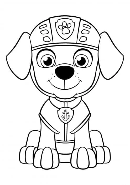 Zuma Paw Patrol boyama sayfası #21 – sanatsal çalışma, aile ile vakit geçirme