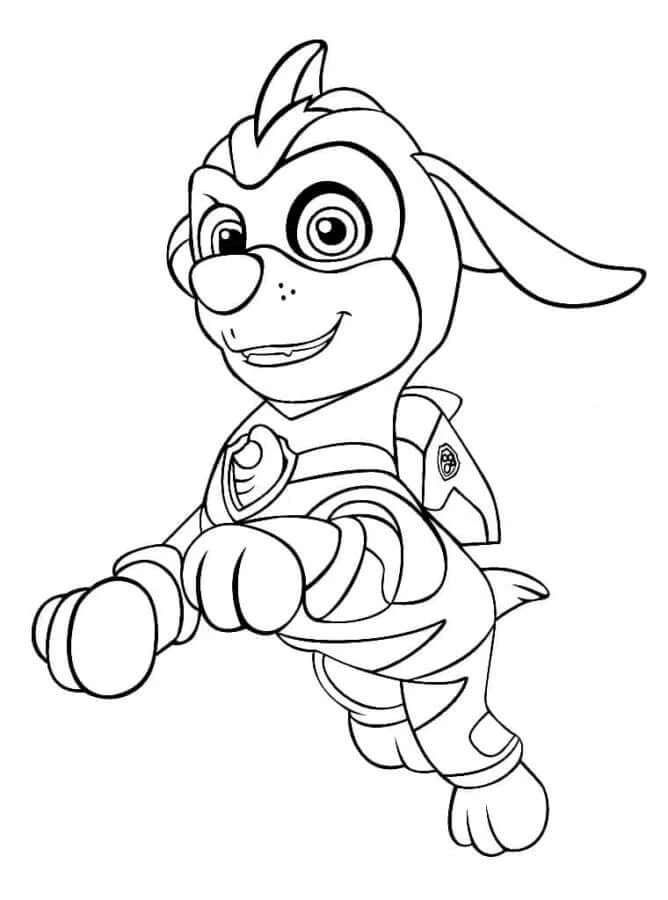 Zuma Paw Patrol boyama sayfası – PDF indir, sevimli karakter