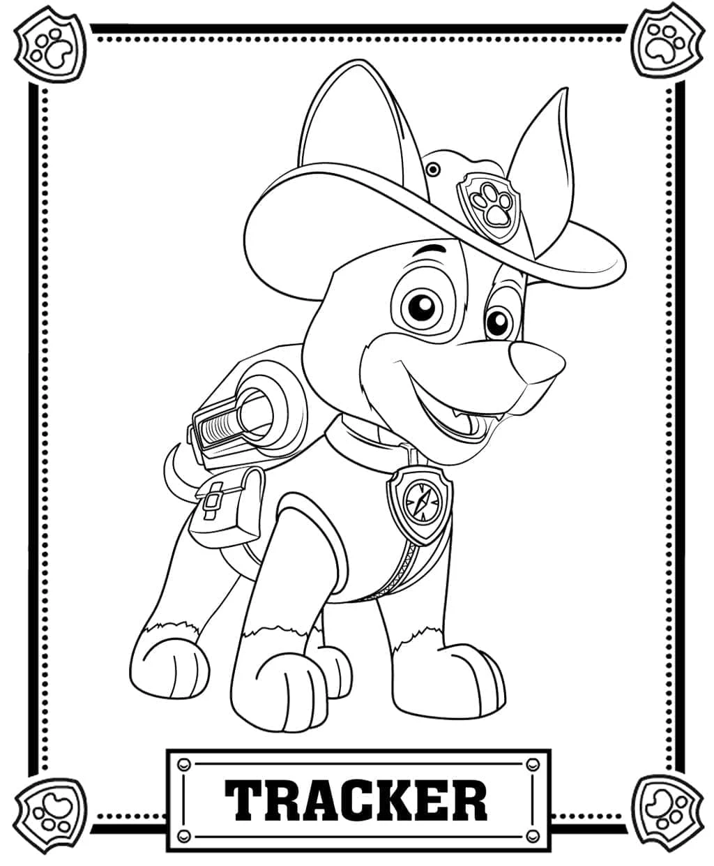 Tracker Paw Patrol Boyama
