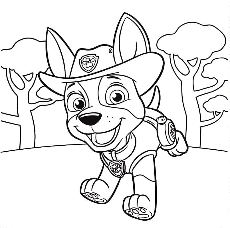 Tracker Paw Patrol Boyama