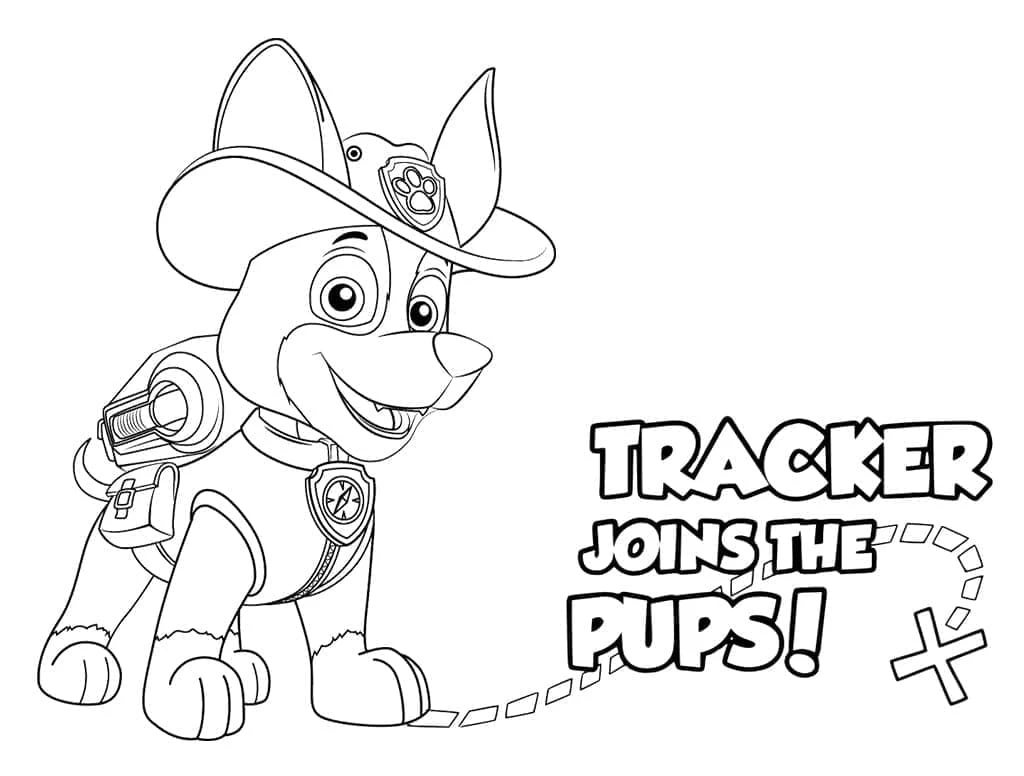 Tracker Paw Patrol Boyama