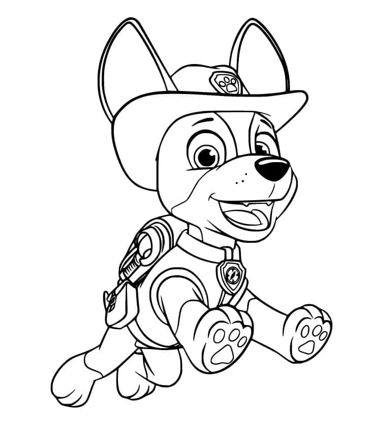 Tracker Paw Patrol Boyama