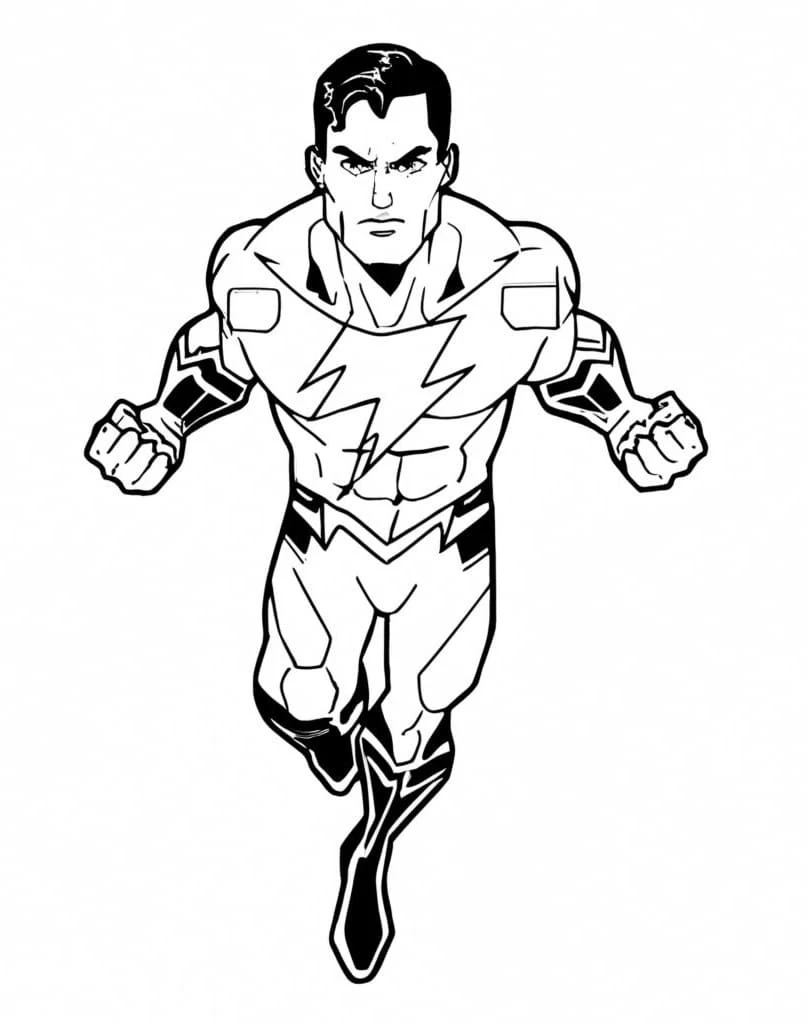 Black Adam boyama sayfası – boyama çalışması, yaratıcılığı geliştirir