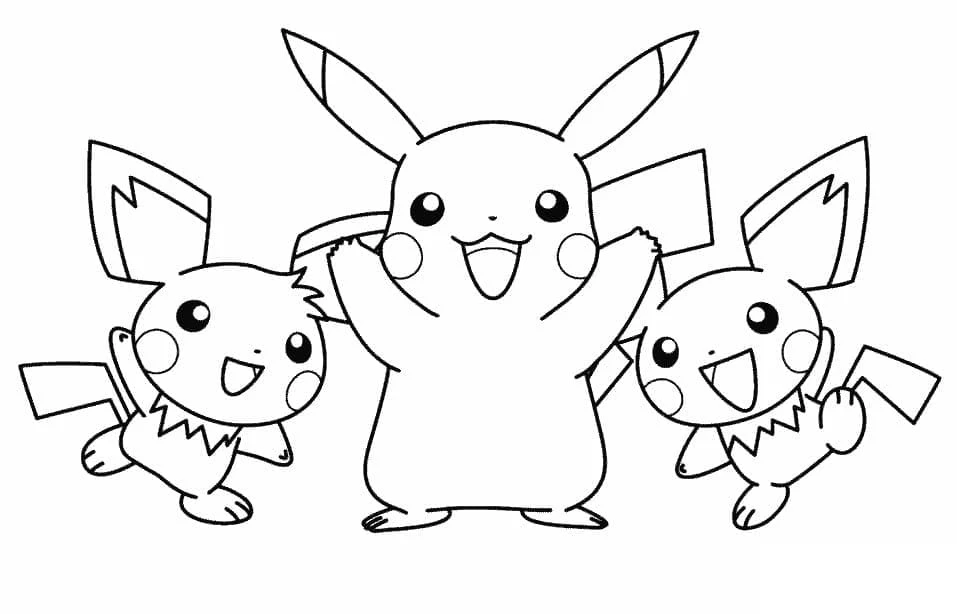 Pikachu boyama sayfası – ücretsiz yazdır, boyama etkinliği