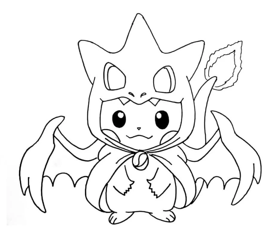 Pikachu boyama sayfası – evde etkinlik, ücretsiz yazdır