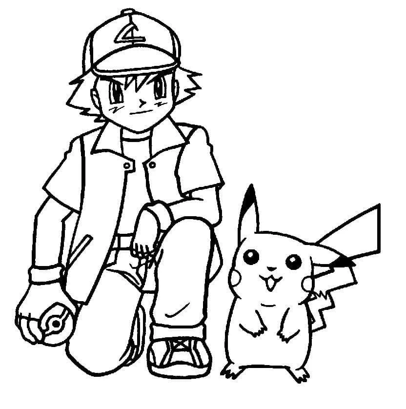 Pikachu boyama sayfası – eğitici aktivite, yaratıcılık
