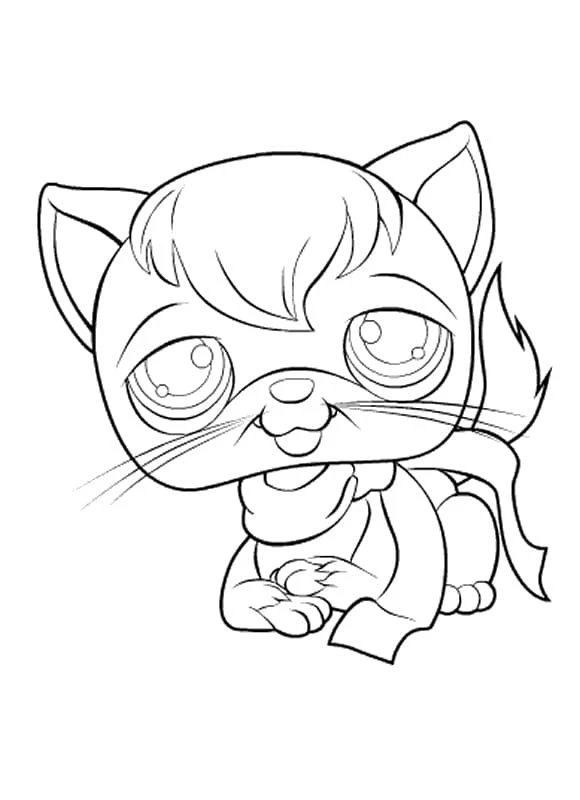 Littlest Pet Shop boyama sayfası – kolay boyama, eğitici aktivite