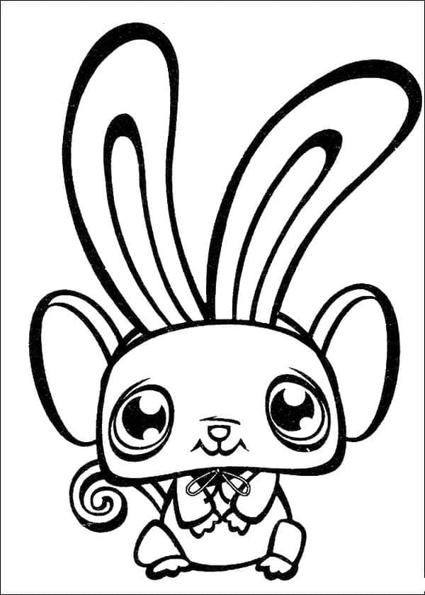 Littlest Pet Shop boyama sayfası – eğlenceli etkinlik, el becerilerini geliştirir