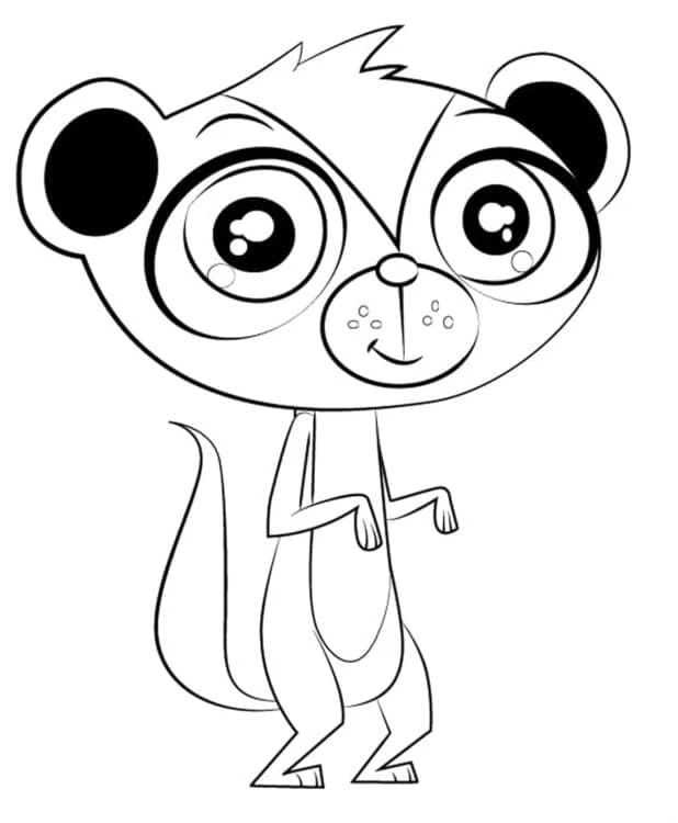 Littlest Pet Shop boyama sayfası – çocuk aktivitesi, PDF indir