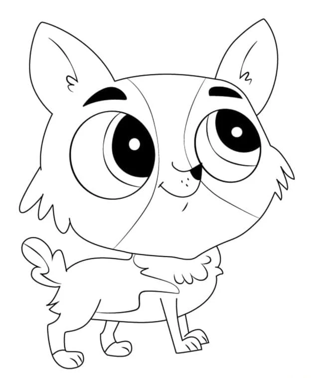 Littlest Pet Shop boyama sayfası – sanatsal çalışma, çocuklar için