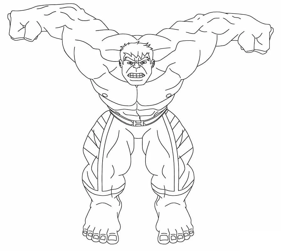 Hulk boyama sayfası – okul öncesi, evde etkinlik