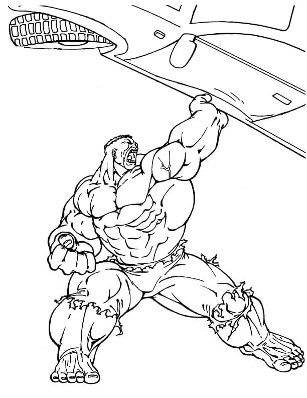 Hulk boyama sayfası – yaratıcılık, eğlenceli etkinlik