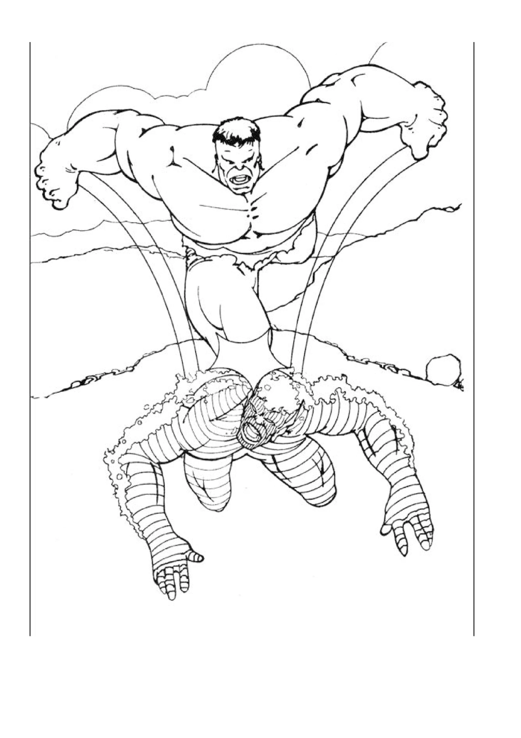 Hulk boyama sayfası – eğitici aktivite, yaratıcılık
