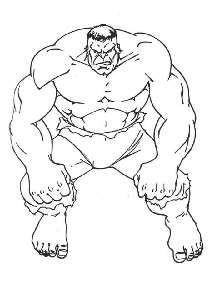 Hulk boyama sayfası – keyifli zaman, renkli çizimler