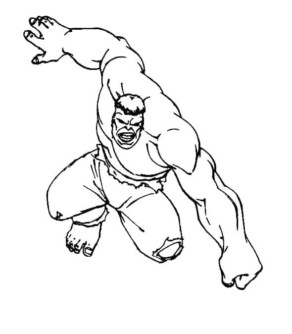 Hulk boyama sayfası – boyama çalışması, yaratıcılığı geliştirir