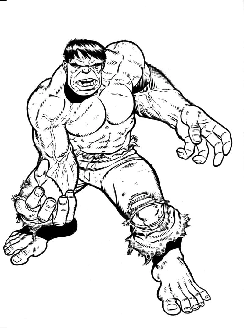 Hulk boyama sayfası – ücretsiz yazdır, boyama etkinliği