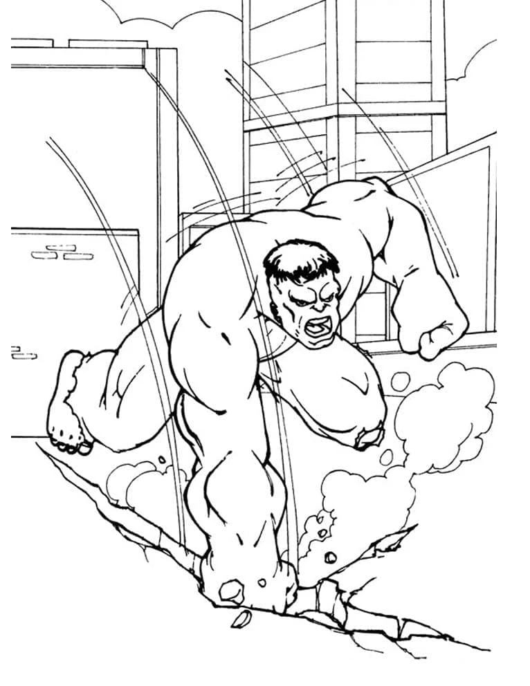 Hulk boyama sayfası – okul öncesi, evde etkinlik