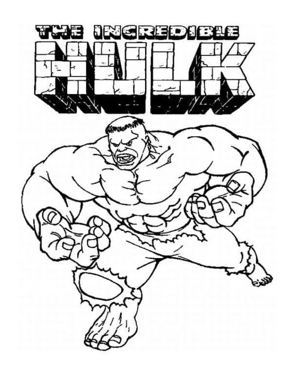 Hulk boyama sayfası – el becerilerini geliştirir, boyama çalışması