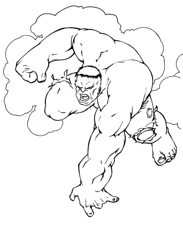 Hulk boyama sayfası – keyifli zaman, renkli çizimler