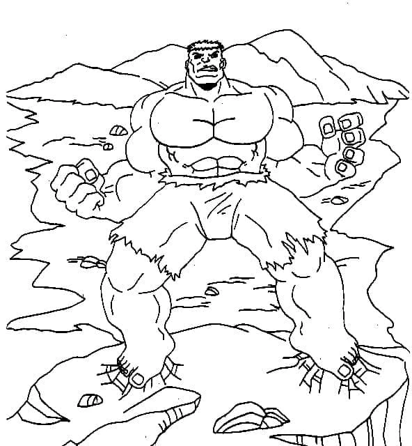 Hulk boyama sayfası – yaratıcılık, eğlenceli etkinlik