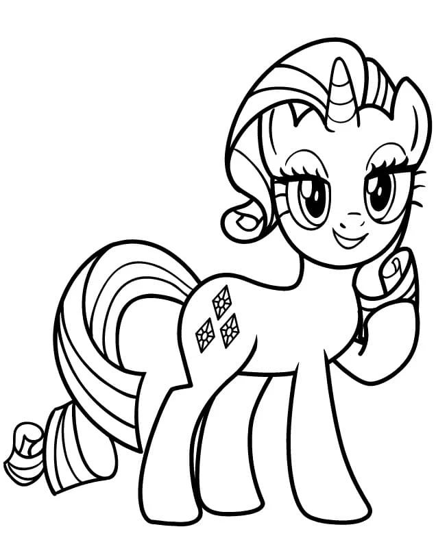 My Little Pony boyama sayfası – evde etkinlik, ücretsiz yazdır