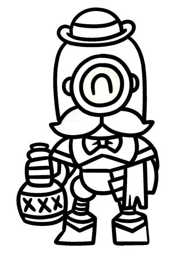 Brawl Stars boyama sayfası – eğitici aktivite, yaratıcılık