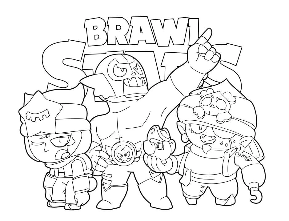 Brawl Stars boyama sayfası – yaratıcılık, eğlenceli etkinlik