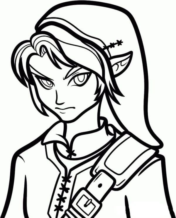 Zelda boyama sayfası – okul öncesi, evde etkinlik