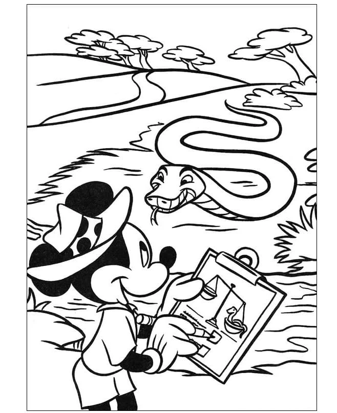 Minnie Mouse boyama sayfası #81 – keyifli zaman, renkli çizimler