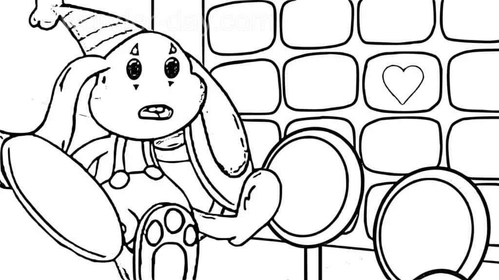 Poppy Playtime boyama sayfası – eğitici aktivite, yaratıcılık