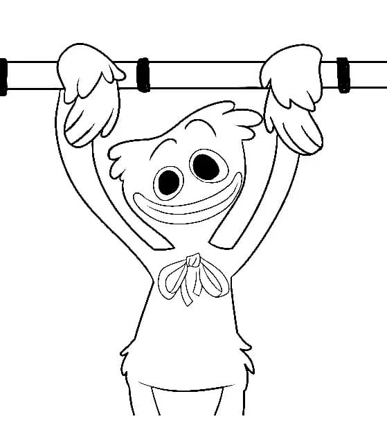 Poppy Playtime boyama sayfası – kolay boyama, eğitici aktivite