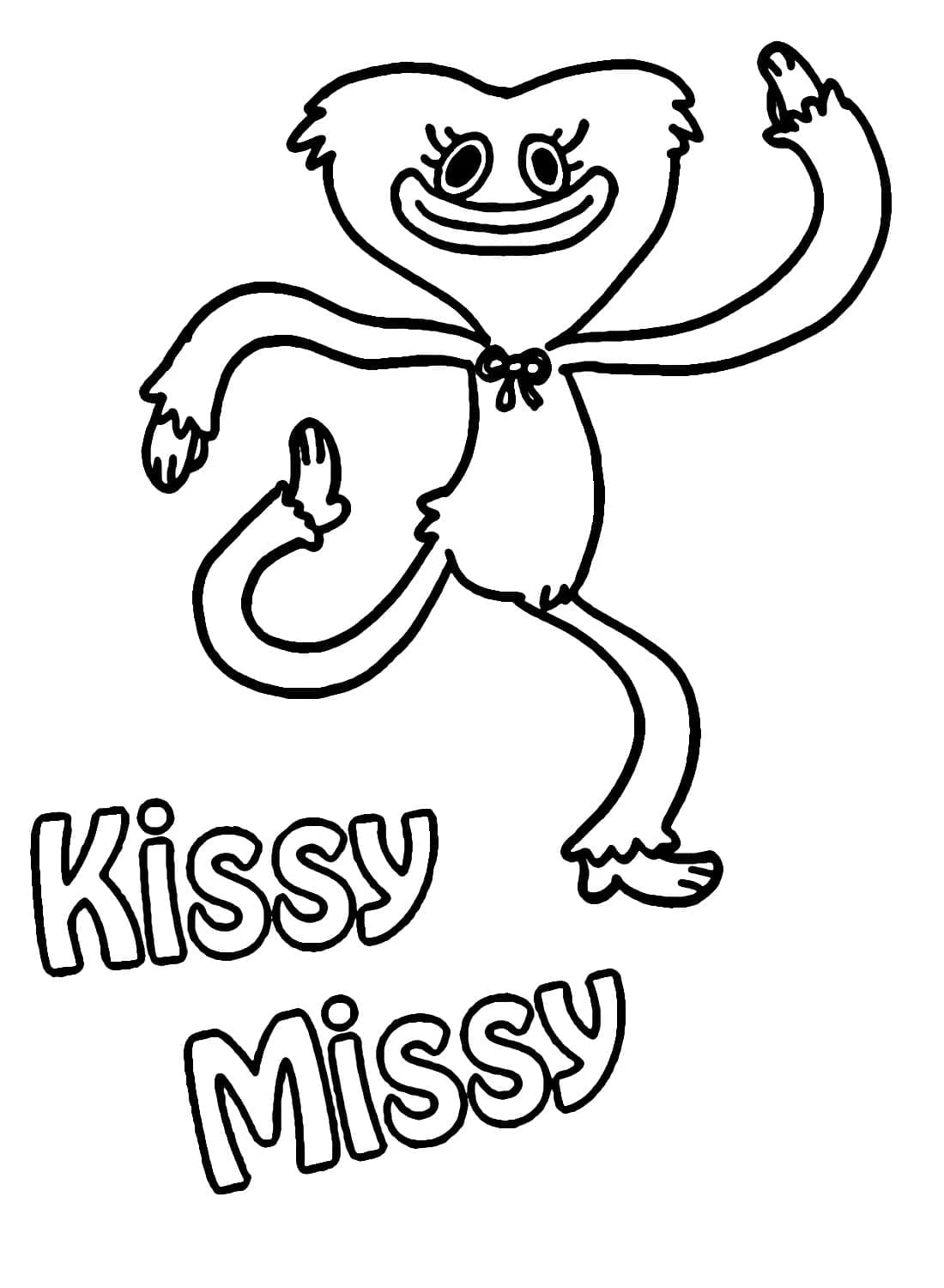 Kissy Missy boyama sayfası – yaratıcılığı geliştirir, keyifli zaman