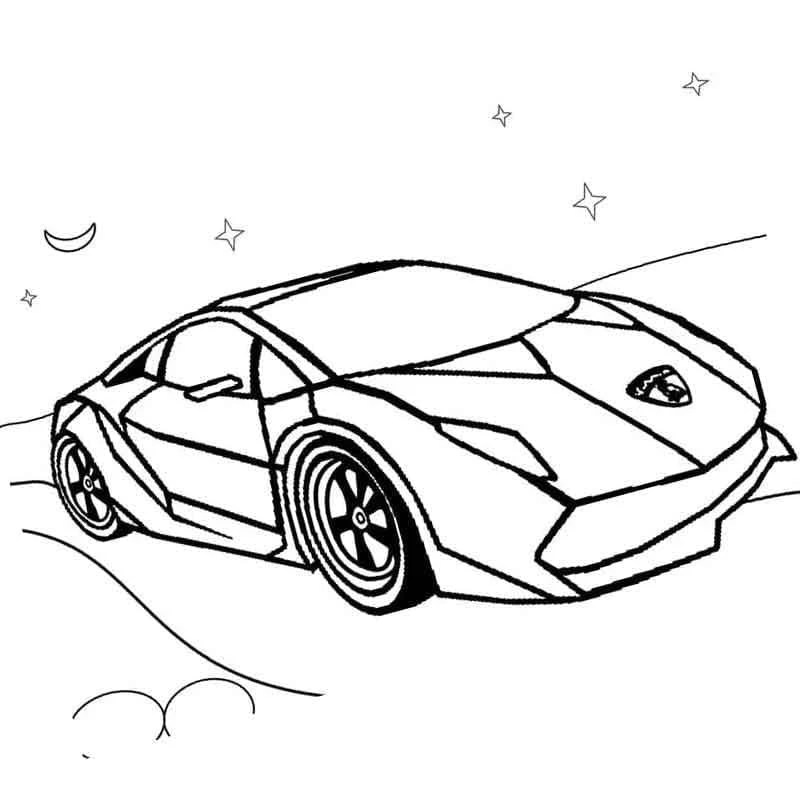Lamborghini boyama sayfası #22 – yaratıcılık, doğum günü partisi aktivitesi