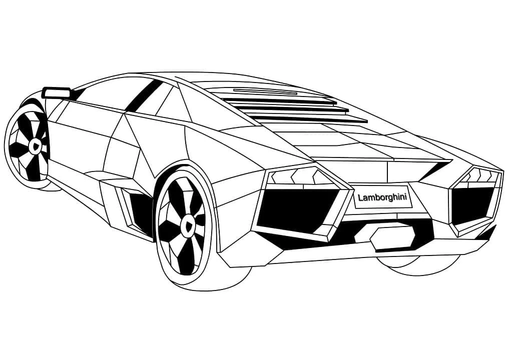 Lamborghini boyama sayfası #29 – doğum günü partisi aktivitesi, ekran süresine alternatif