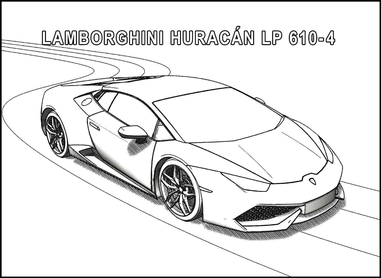 Lamborghini boyama sayfası #36 – ekran süresine alternatif, çocuklarla kaliteli zaman