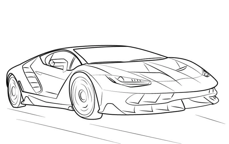 Lamborghini boyama sayfası #38 – A4 baskıya uygun, ücretsiz yazdır