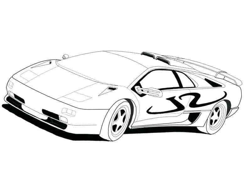 Lamborghini boyama sayfası #52 – boyama etkinliği, çocuk aktivitesi