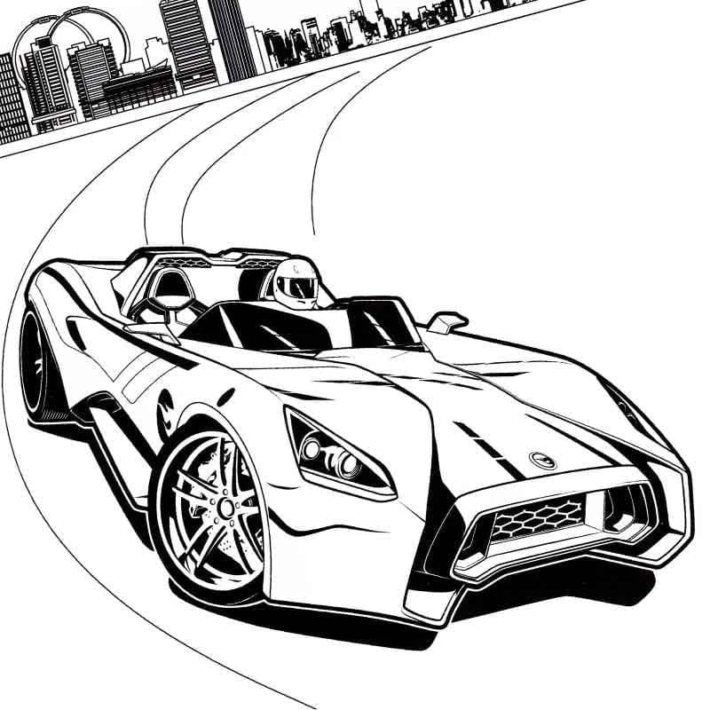 Lamborghini boyama sayfası #55 – eğitici aktivite, yaratıcılık