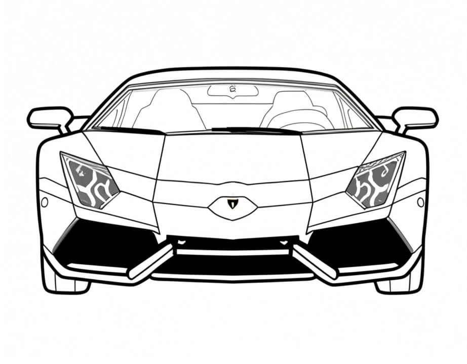 Lamborghini boyama sayfası #69 – doğum günü partisi aktivitesi, ekran süresine alternatif