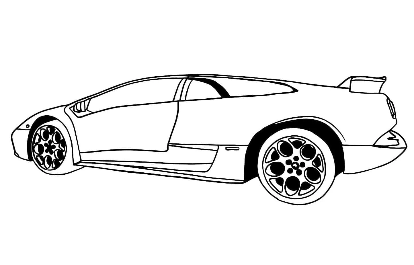 Lamborghini boyama sayfası #78 – A4 baskıya uygun, ücretsiz yazdır