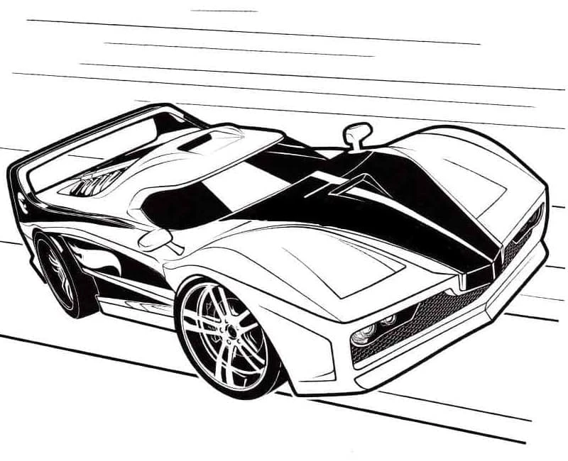 Lamborghini boyama sayfası #79 – mürekkep tasarrufu sağlar, PDF indir