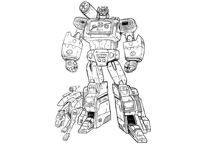 Transformers boyama sayfası #47 – çocuk aktivitesi, ilkokul öğrencileri için