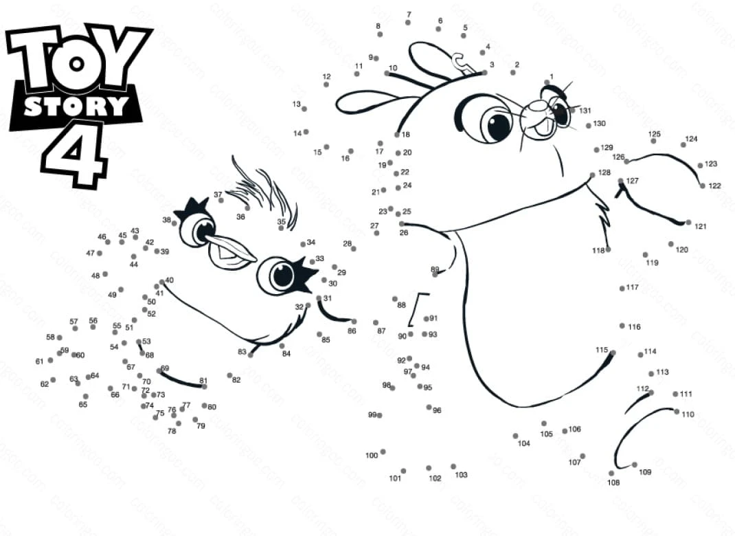 Oyuncak Hikayesi boyama sayfası – kolay boyama, eğitici aktivite