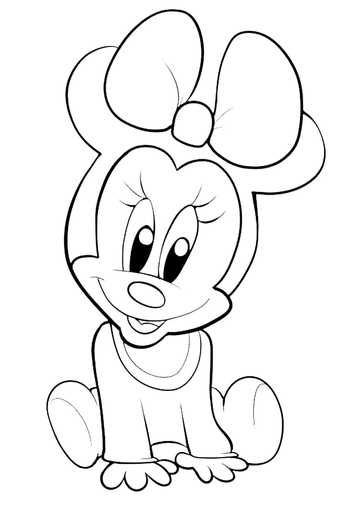 Mickey Mouse (Miki Fare) boyama sayfası – renkli çizimler, okul öncesi